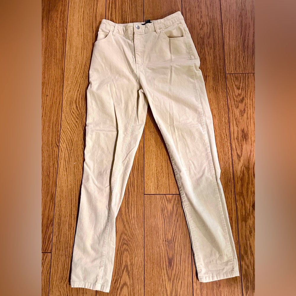 Off White corduroy pants, forever 21